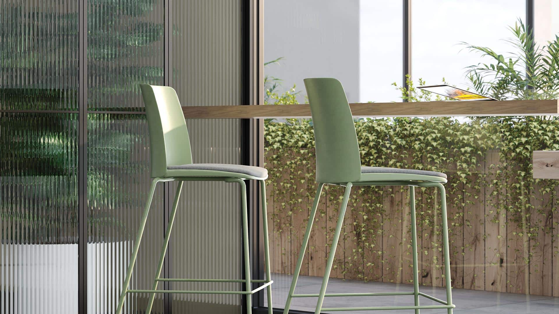 Chaise Coque Polypro 4 Pieds Acier Thermolaqué VIVA HIGHT – Image 3