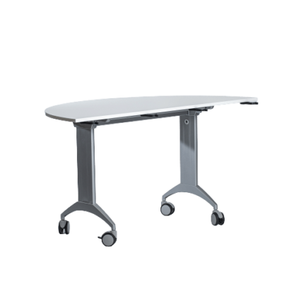 Table Flip Flop Demi-Lune L1400 Blanche