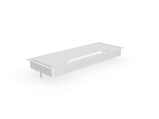 Top Access Rectangulaire en Métal INTERGAMME MNB - L317 x H27 x P119 mm, Blanc