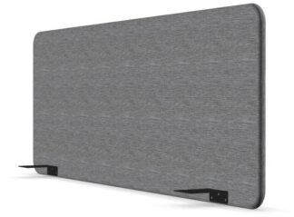 Cloison Frontale Pour Bench / Finition Tissu Berta SERENITY - L1200 x H475 x P22 mm, Gris GA02 (AD2) Berta