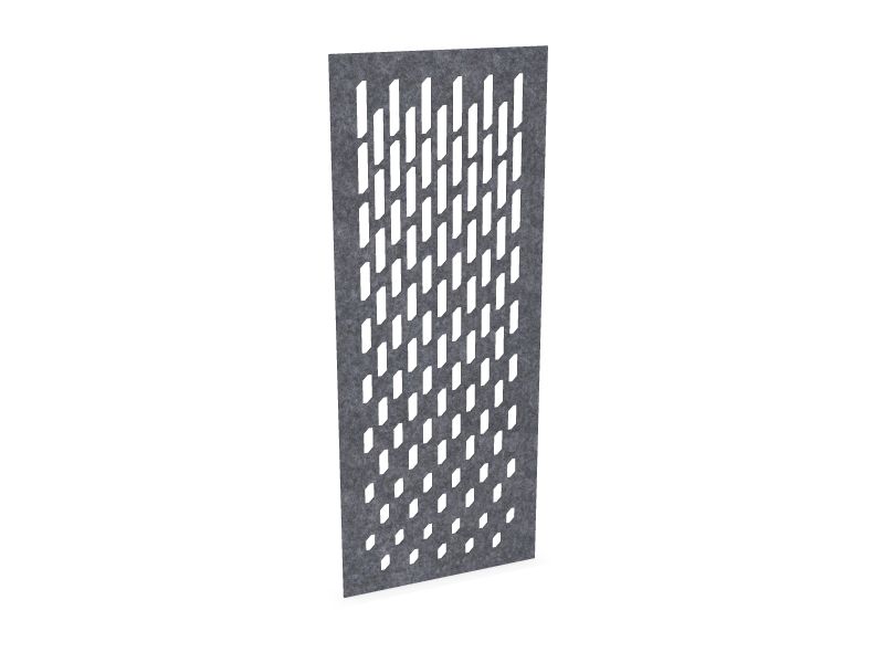 Cloison de séparation suspendue L800 - Motif Grate SANS ATTACHES - ACOUSTIK PET (50% de Matière Recyclée) – Image 4