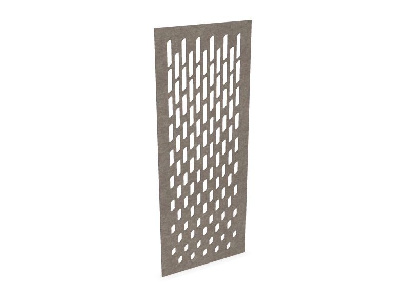 Cloison de séparation suspendue L800 - Motif Grate SANS ATTACHES - ACOUSTIK PET (50% de Matière Recyclée) – Image 5
