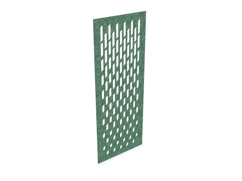 Cloison de séparation suspendue L800 - Motif Grate SANS ATTACHES - ACOUSTIK PET (50% de Matière Recyclée) – Image 6
