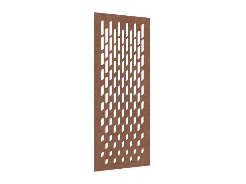 Cloison de séparation suspendue L800 - Motif Grate SANS ATTACHES - ACOUSTIK PET (50% de Matière Recyclée)