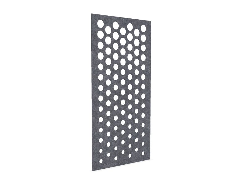 Cloison de séparation suspendue L1200 - Motif Dot SANS ATTACHES - ACOUSTIK PET (50% de Matière Recyclée)