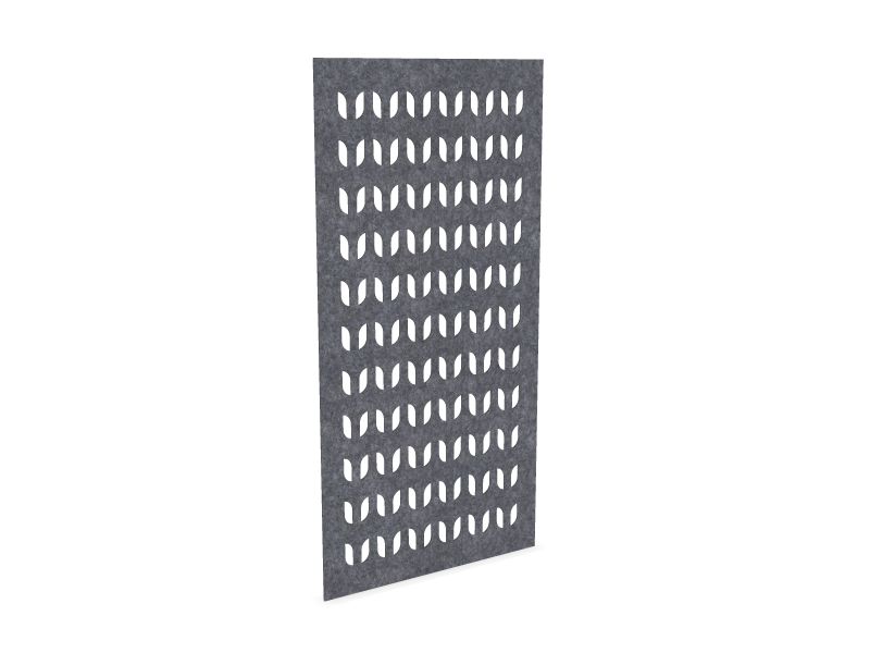 Cloison de séparation suspendue L1200 - Motif Flow SANS ATTACHES - ACOUSTIK PET (50% de Matière Recyclée)