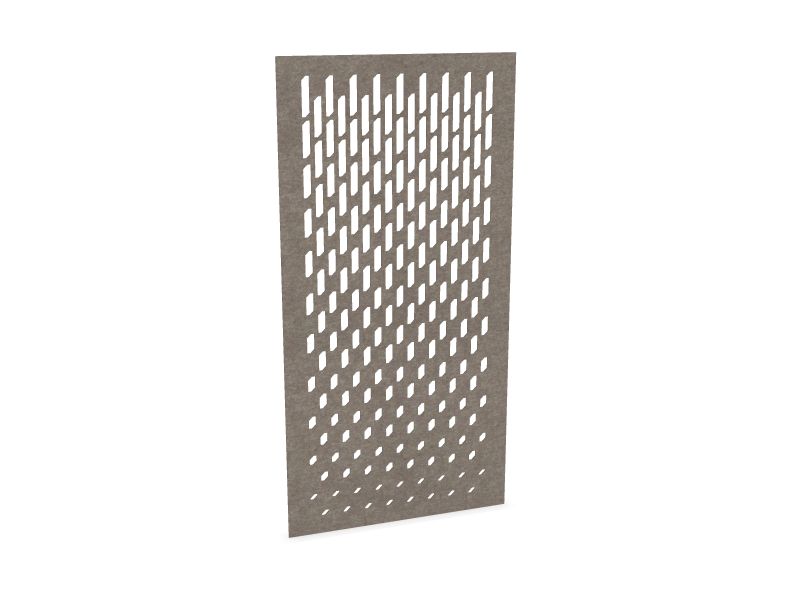 Cloison de séparation suspendue L1200 - Motif Grate SANS ATTACHES - ACOUSTIK PET (50% de Matière Recyclée) – Image 4