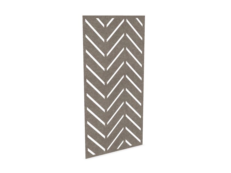 Cloison de séparation suspendue L1200 - Motif Chevron SANS ATTACHES - ACOUSTIK PET (50% de Matière Recyclée) – Image 4