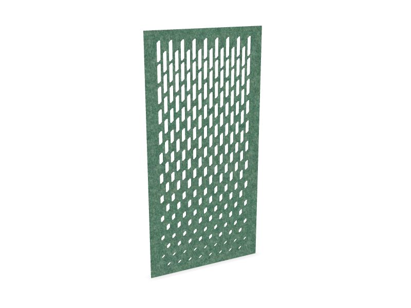 Cloison de séparation suspendue L1200 - Motif Grate SANS ATTACHES - ACOUSTIK PET (50% de Matière Recyclée) – Image 5