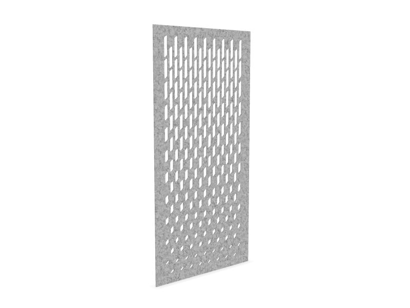 Cloison de séparation suspendue L1200 - Motif Grate SANS ATTACHES - ACOUSTIK PET (50% de Matière Recyclée) – Image 12