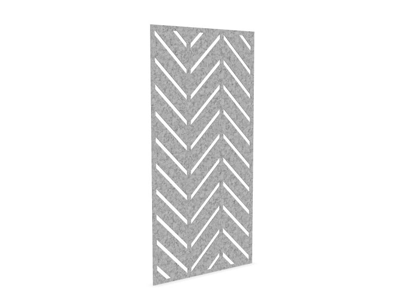 Cloison de séparation suspendue L1200 - Motif Chevron SANS ATTACHES - ACOUSTIK PET (50% de Matière Recyclée) – Image 12