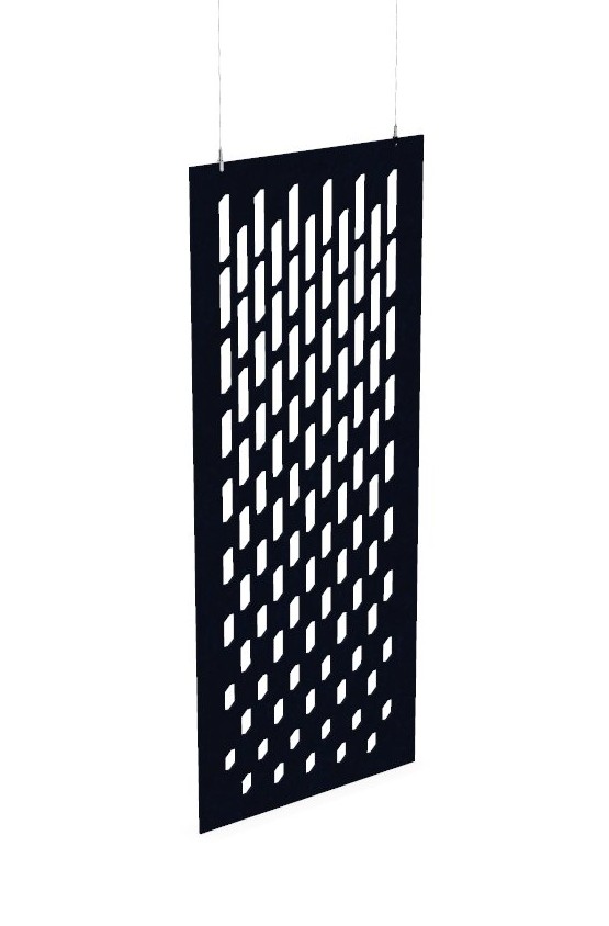 Cloison de séparation suspendue L800 - Motif Grate SANS ATTACHES - ACOUSTIK PET (50% de Matière Recyclée) – Image 15