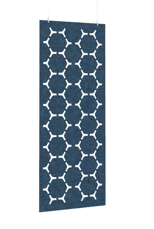 Cloison de séparation suspendue L800 - Motif Hex SANS ATTACHES - ACOUSTIK PET (50% de Matière Recyclée) – Image 13