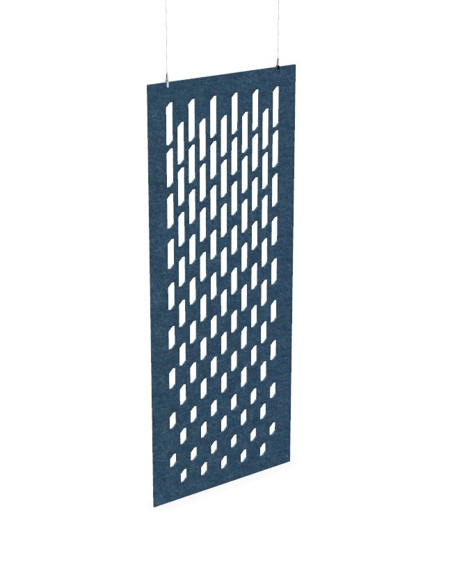Cloison de séparation suspendue L800 - Motif Grate SANS ATTACHES - ACOUSTIK PET (50% de Matière Recyclée) – Image 13