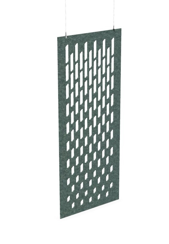 Cloison de séparation suspendue L800 - Motif Grate SANS ATTACHES - ACOUSTIK PET (50% de Matière Recyclée) – Image 25