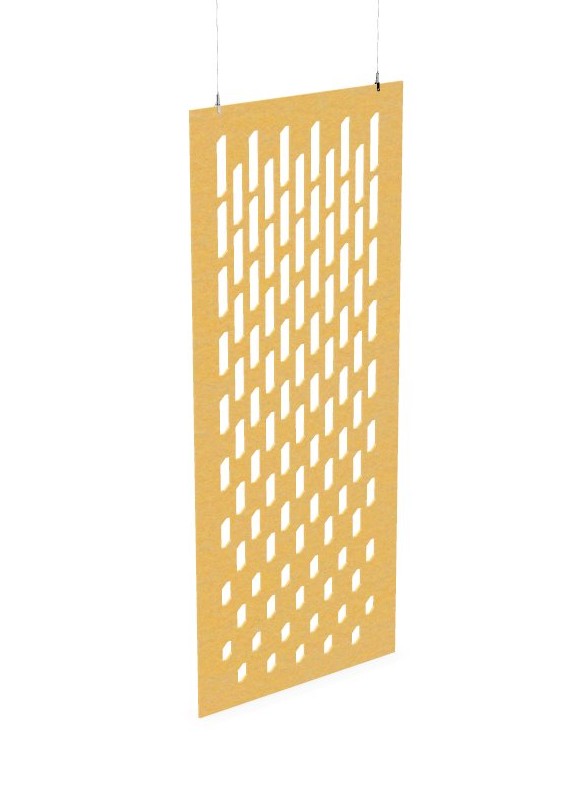 Cloison de séparation suspendue L800 - Motif Grate SANS ATTACHES - ACOUSTIK PET (50% de Matière Recyclée) – Image 18