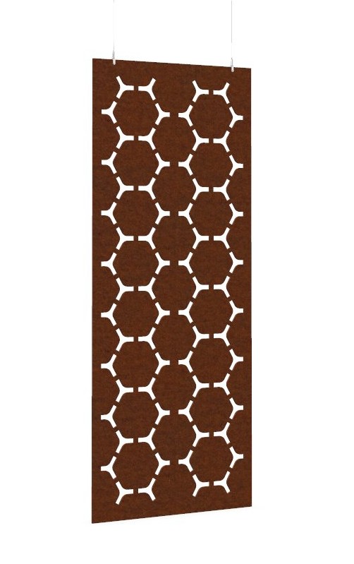 Cloison de séparation suspendue L800 - Motif Hex SANS ATTACHES - ACOUSTIK PET (50% de Matière Recyclée) – Image 22
