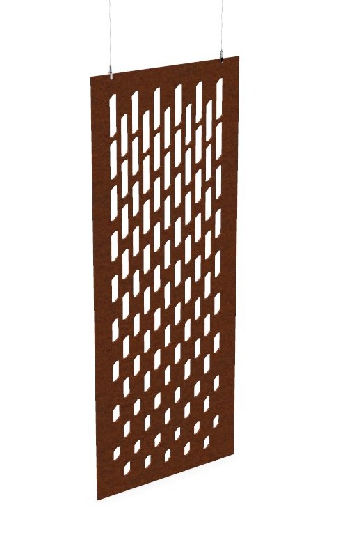 Cloison de séparation suspendue L800 - Motif Grate SANS ATTACHES - ACOUSTIK PET (50% de Matière Recyclée) – Image 22