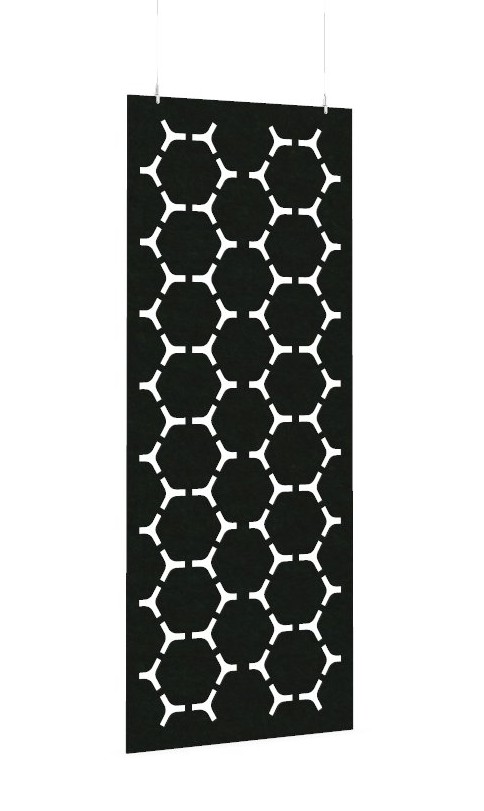 Cloison de séparation suspendue L800 - Motif Hex SANS ATTACHES - ACOUSTIK PET (50% de Matière Recyclée) – Image 23
