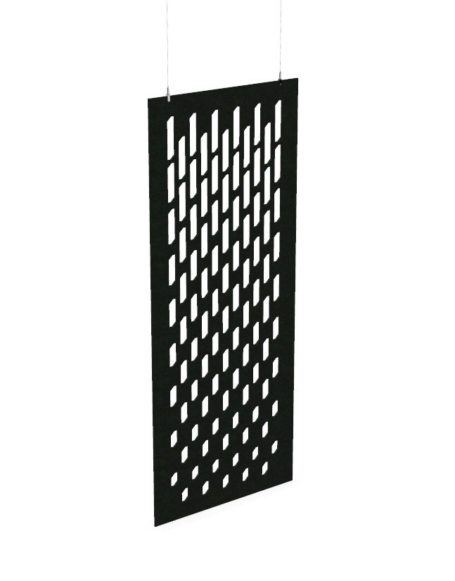 Cloison de séparation suspendue L800 - Motif Grate SANS ATTACHES - ACOUSTIK PET (50% de Matière Recyclée) – Image 23