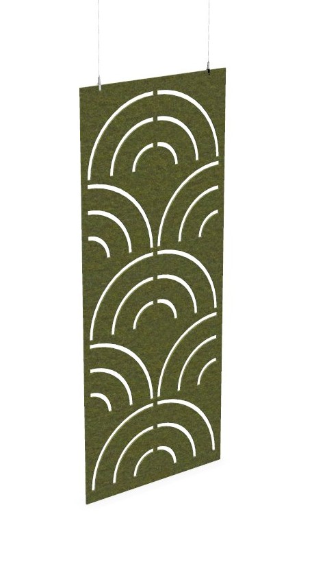 Cloison de séparation suspendue L800 - Motif Disco SANS ATTACHES - ACOUSTIK PET (50% de Matière Recyclée) – Image 24