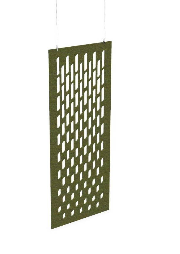 Cloison de séparation suspendue L800 - Motif Grate SANS ATTACHES - ACOUSTIK PET (50% de Matière Recyclée) – Image 24
