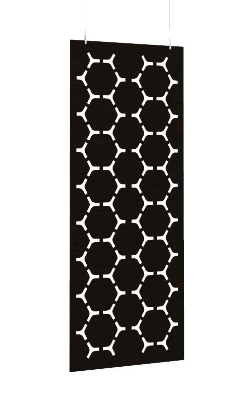 Cloison de séparation suspendue L800 - Motif Hex SANS ATTACHES - ACOUSTIK PET (50% de Matière Recyclée) – Image 19