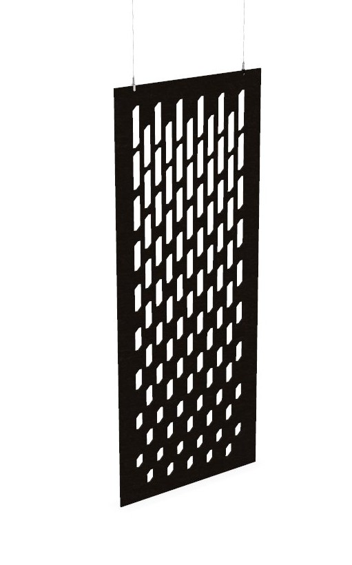 Cloison de séparation suspendue L800 - Motif Grate SANS ATTACHES - ACOUSTIK PET (50% de Matière Recyclée) – Image 19