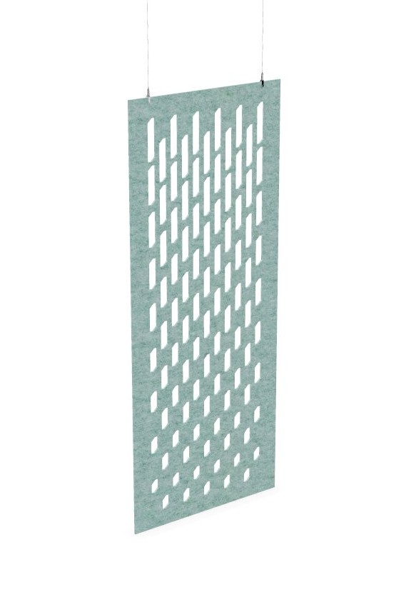 Cloison de séparation suspendue L800 - Motif Grate SANS ATTACHES - ACOUSTIK PET (50% de Matière Recyclée) – Image 26