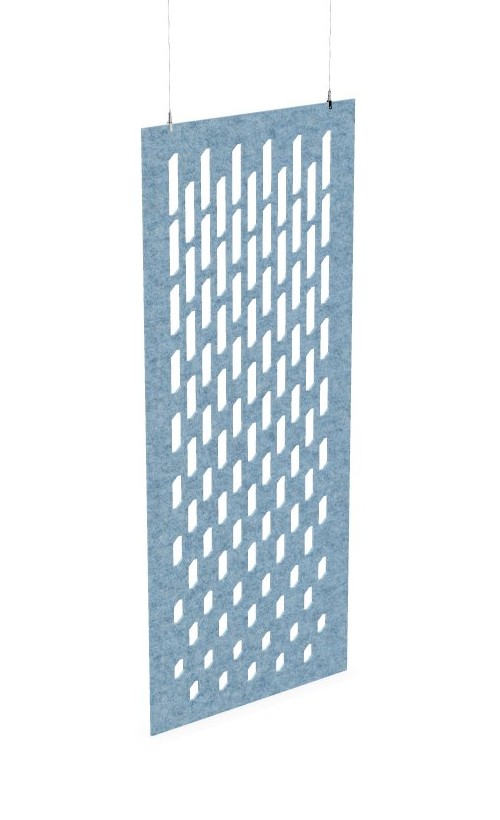 Cloison de séparation suspendue L800 - Motif Grate SANS ATTACHES - ACOUSTIK PET (50% de Matière Recyclée) – Image 14
