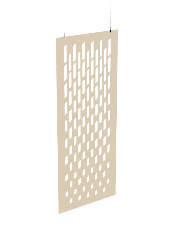 Cloison de séparation suspendue L800 - Motif Grate SANS ATTACHES - ACOUSTIK PET (50% de Matière Recyclée) – Image 17
