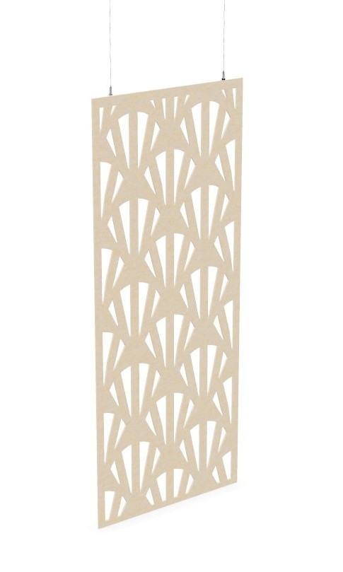 Cloison de séparation suspendue L800 - Motif Clams SANS ATTACHES - ACOUSTIK PET (50% de Matière Recyclée) – Image 17