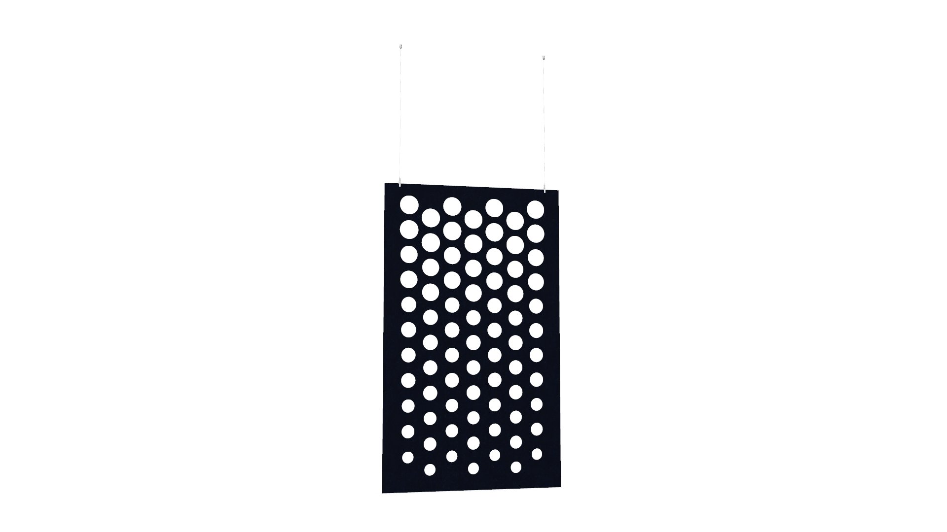Cloison de séparation suspendue L1200 - Motif Dot SANS ATTACHES - ACOUSTIK PET (50% de Matière Recyclée) – Image 15