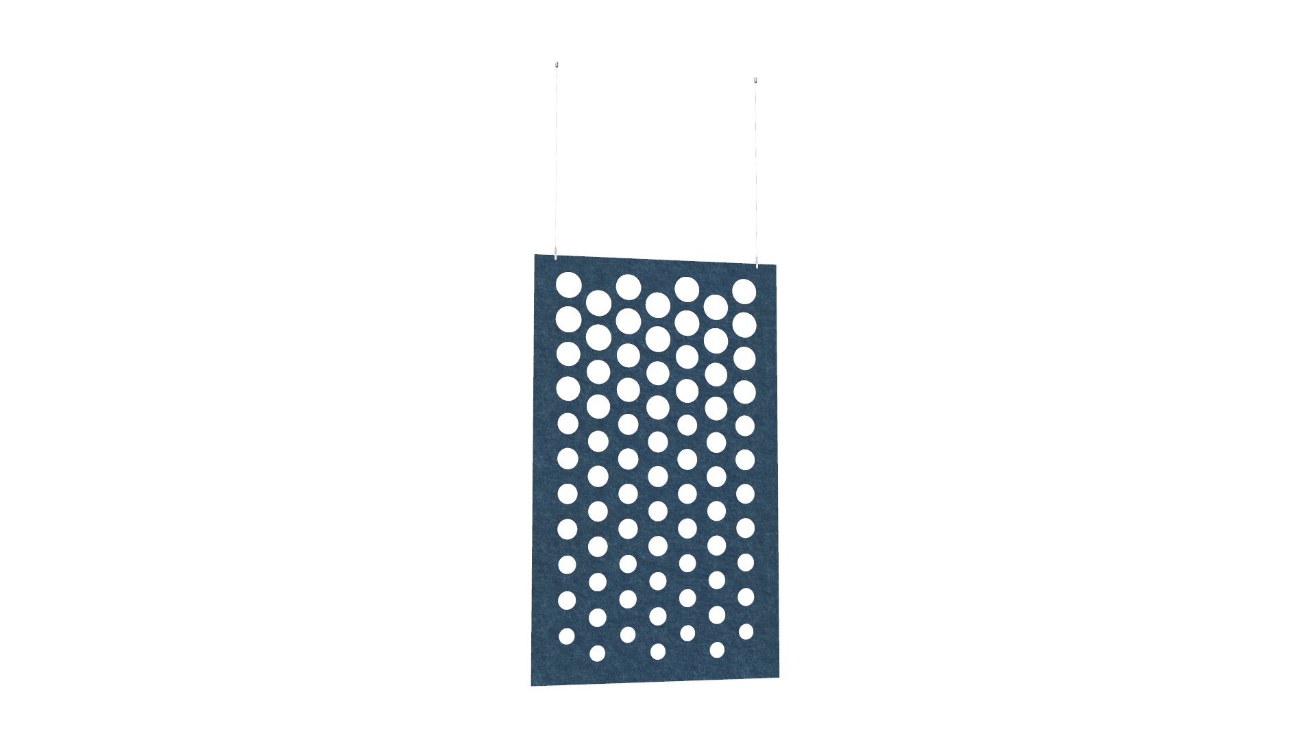 Cloison de séparation suspendue L1200 - Motif Dot SANS ATTACHES - ACOUSTIK PET (50% de Matière Recyclée) – Image 13