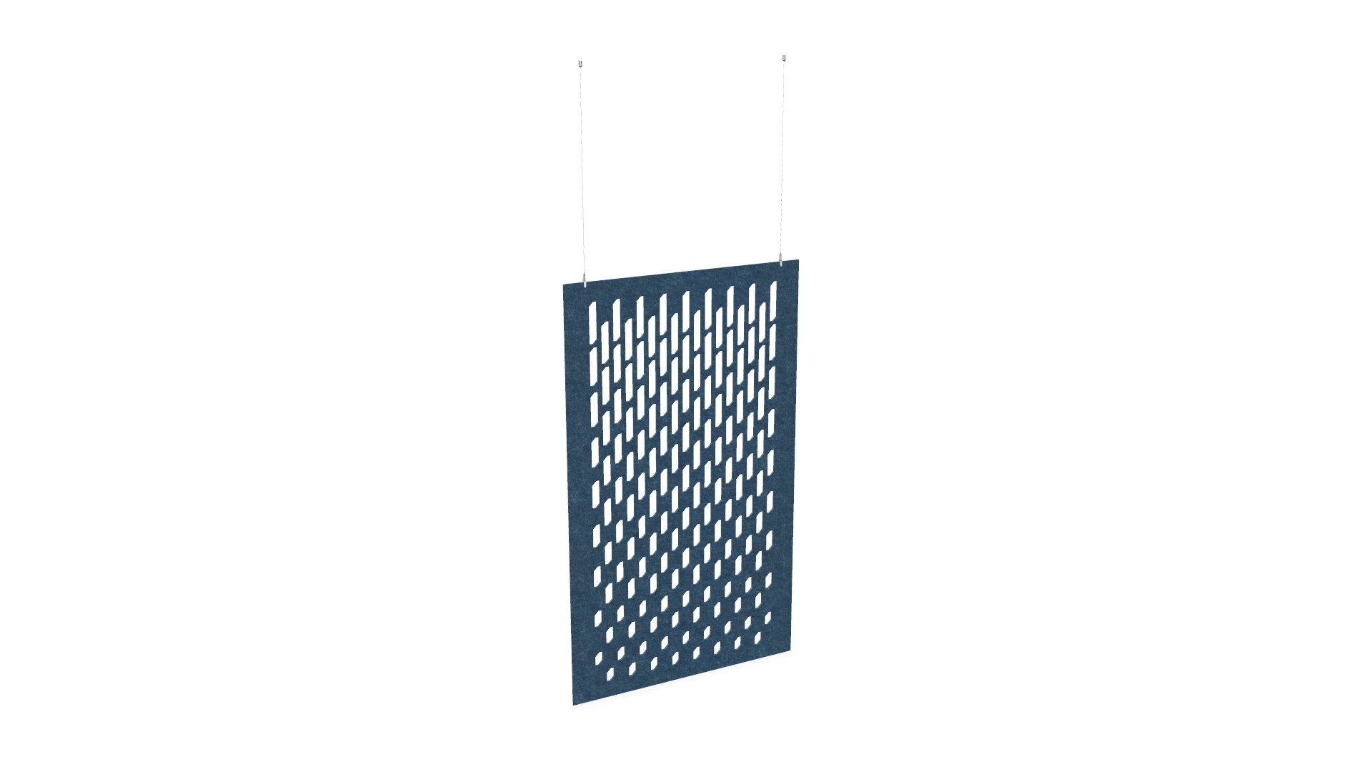 Cloison de séparation suspendue L1200 - Motif Grate SANS ATTACHES - ACOUSTIK PET (50% de Matière Recyclée) – Image 13