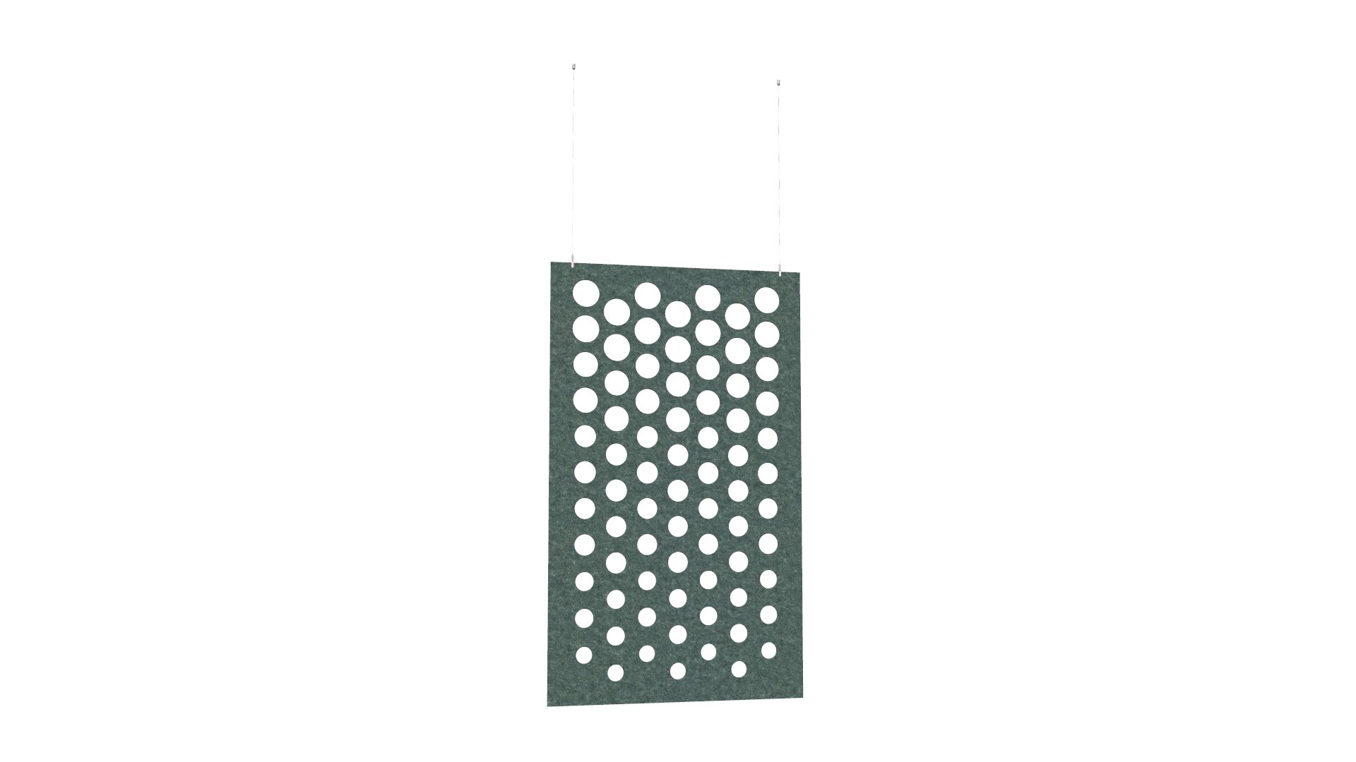 Cloison de séparation suspendue L1200 - Motif Dot SANS ATTACHES - ACOUSTIK PET (50% de Matière Recyclée) – Image 25