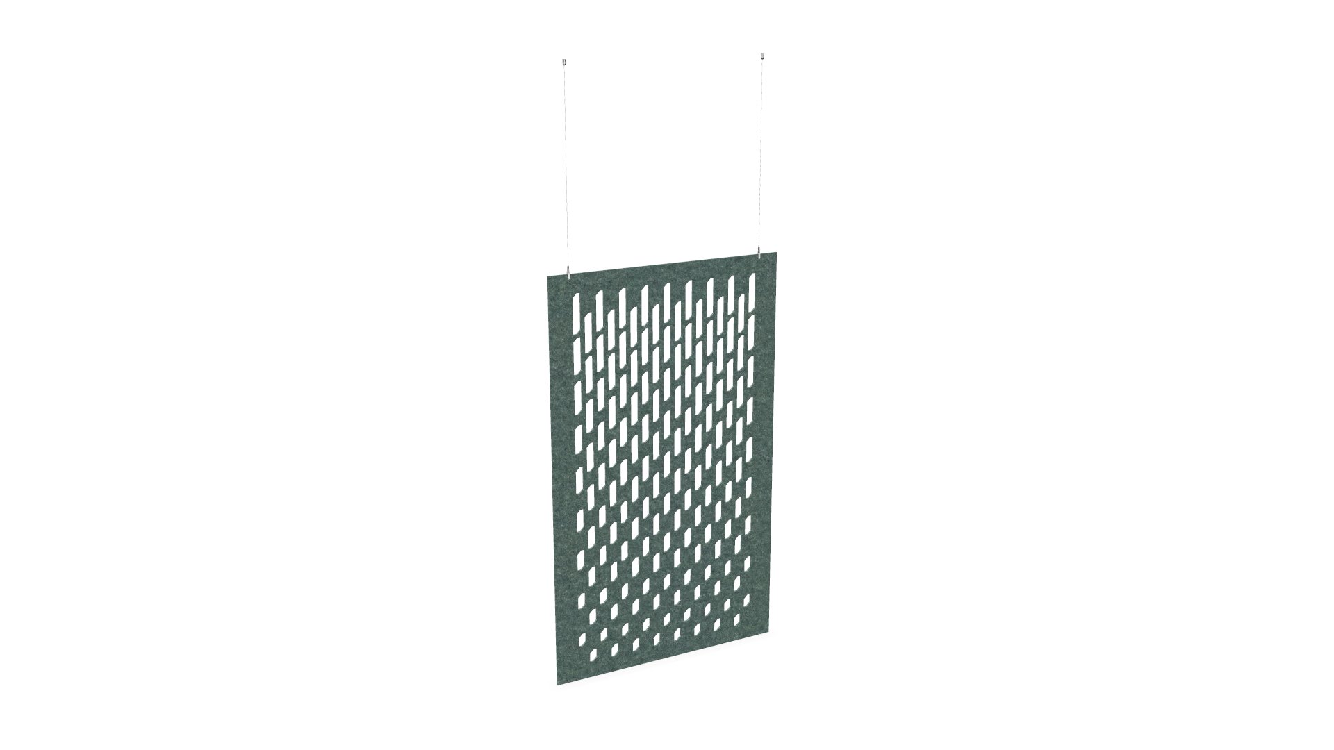 Cloison de séparation suspendue L1200 - Motif Grate SANS ATTACHES - ACOUSTIK PET (50% de Matière Recyclée) – Image 24