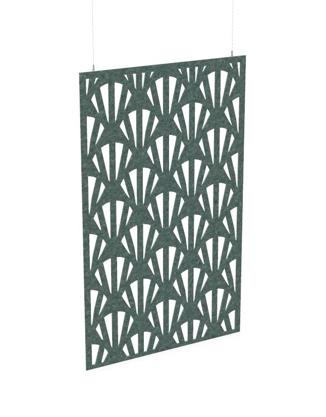 Cloison de séparation suspendue L1200 - Motif Clams SANS ATTACHES - ACOUSTIK PET (50% de Matière Recyclée) – Image 25