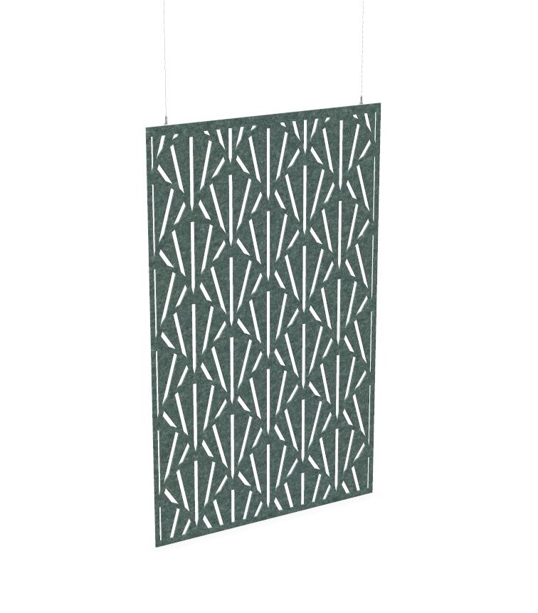 Cloison de séparation suspendue L1200 - Motif Reverse Clams SANS ATTACHES - ACOUSTIK PET (50% de Matière Recyclée) – Image 25