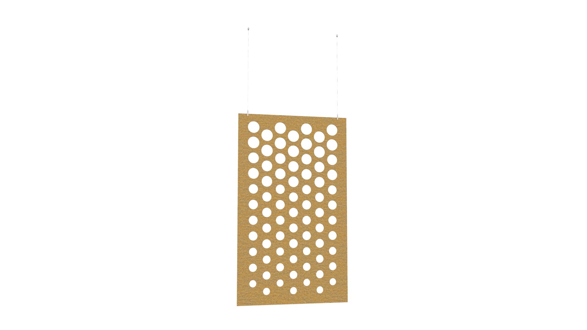 Cloison de séparation suspendue L1200 - Motif Dot SANS ATTACHES - ACOUSTIK PET (50% de Matière Recyclée) – Image 16