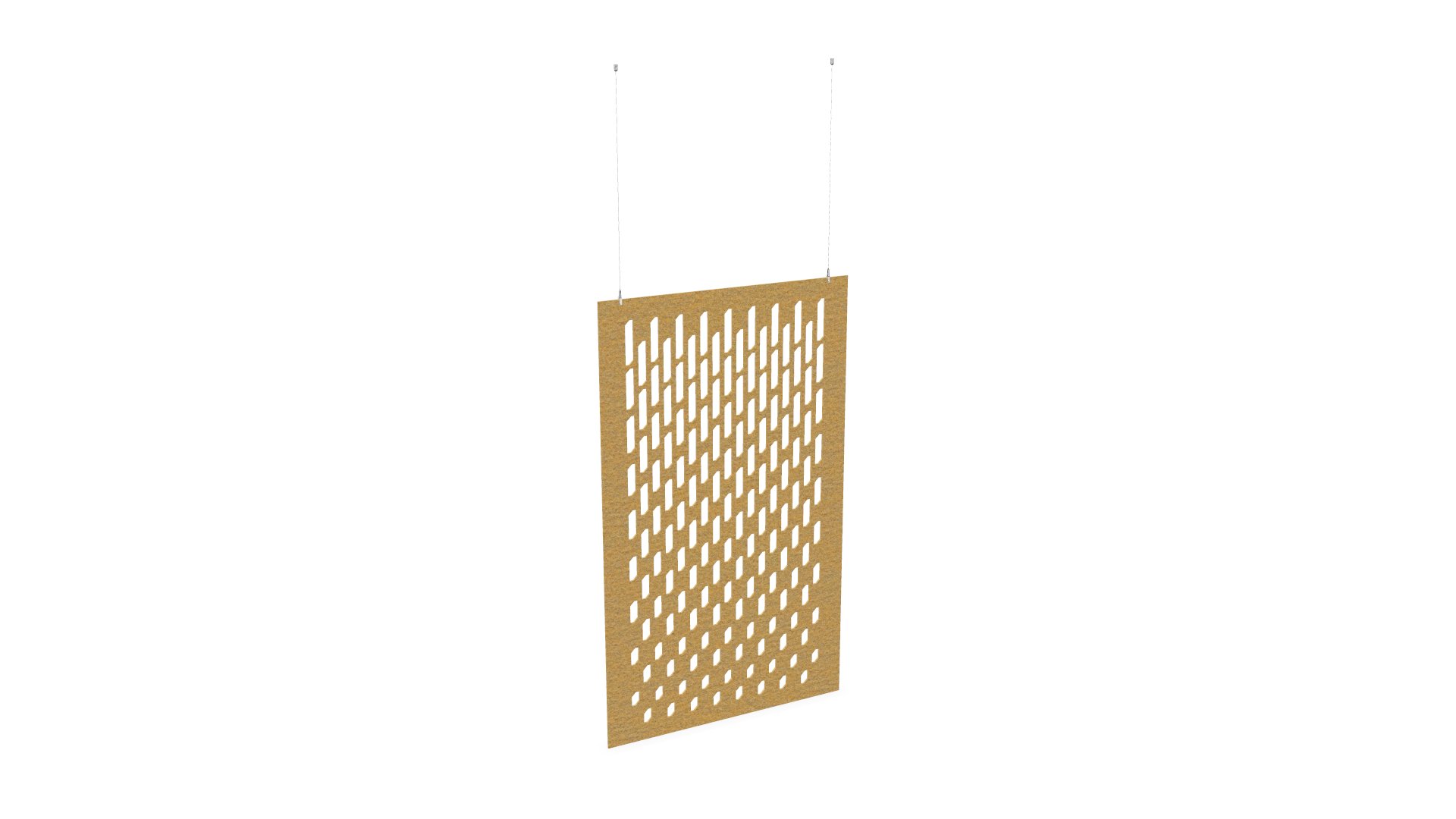 Cloison de séparation suspendue L1200 - Motif Grate SANS ATTACHES - ACOUSTIK PET (50% de Matière Recyclée) – Image 16