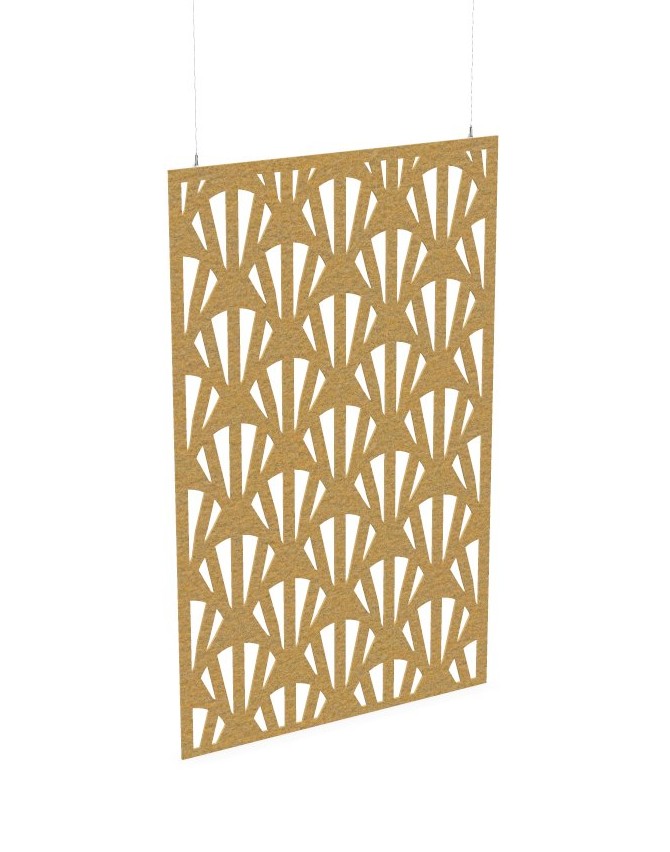 Cloison de séparation suspendue L1200 - Motif Clams SANS ATTACHES - ACOUSTIK PET (50% de Matière Recyclée) – Image 16