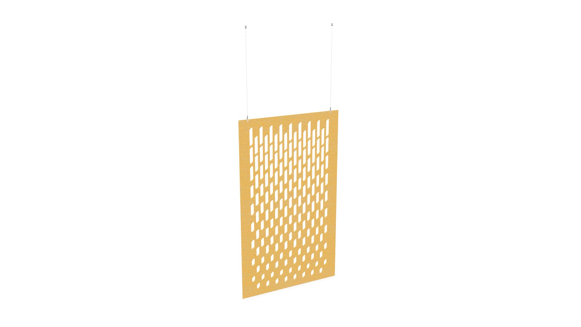 Cloison de séparation suspendue L1200 - Motif Grate SANS ATTACHES - ACOUSTIK PET (50% de Matière Recyclée) – Image 18