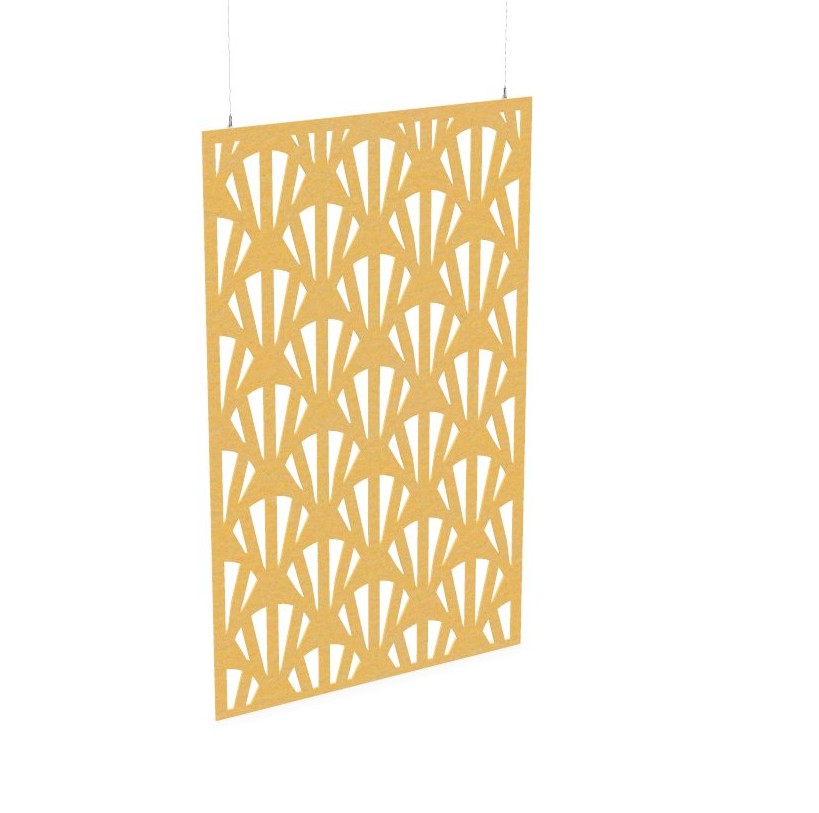 Cloison de séparation suspendue L1200 - Motif Clams SANS ATTACHES - ACOUSTIK PET (50% de Matière Recyclée) – Image 18