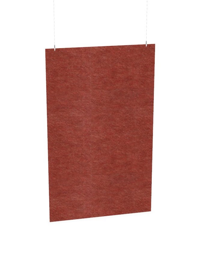 Cloison de séparation suspendue L1200 - Motif Plain SANS ATTACHES - ACOUSTIK PET (50% de Matière Recyclée) – Image 19