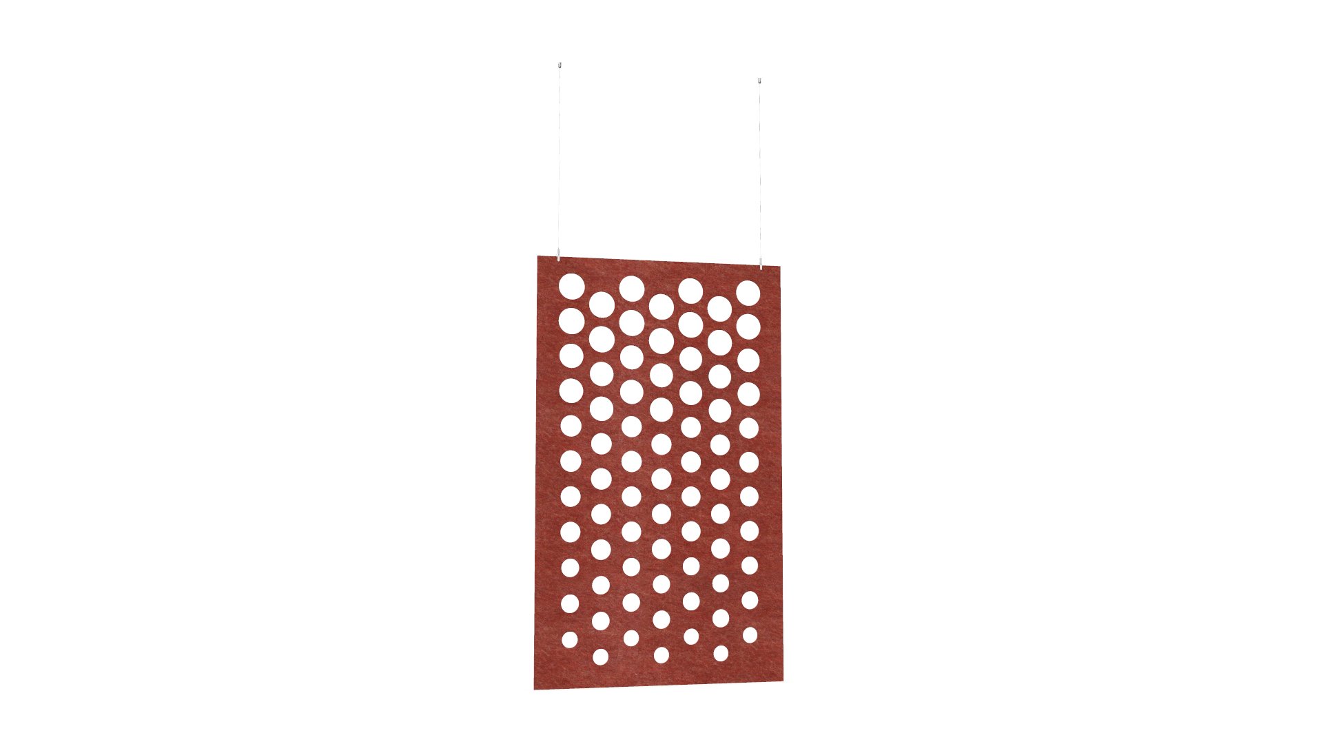 Cloison de séparation suspendue L1200 - Motif Dot SANS ATTACHES - ACOUSTIK PET (50% de Matière Recyclée) – Image 20