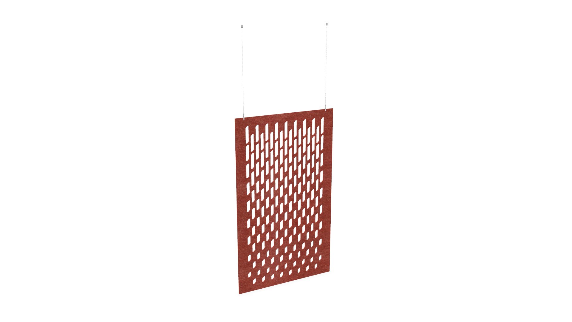 Cloison de séparation suspendue L1200 - Motif Grate SANS ATTACHES - ACOUSTIK PET (50% de Matière Recyclée) – Image 20