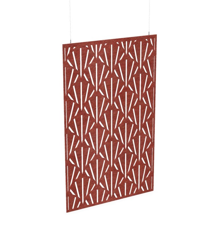 Cloison de séparation suspendue L1200 - Motif Reverse Clams SANS ATTACHES - ACOUSTIK PET (50% de Matière Recyclée) – Image 20