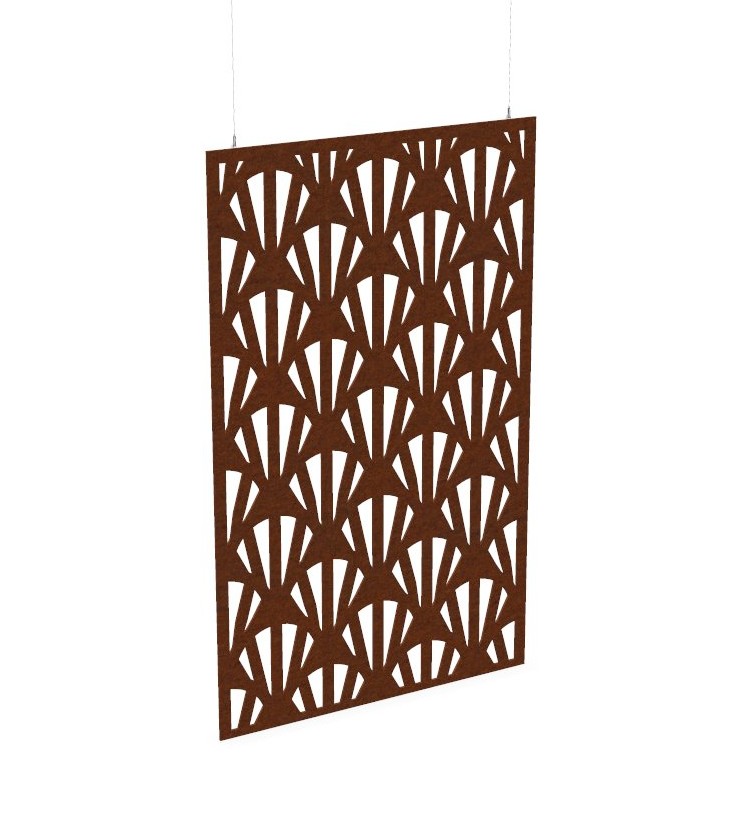 Cloison de séparation suspendue L1200 - Motif Clams SANS ATTACHES - ACOUSTIK PET (50% de Matière Recyclée) – Image 22