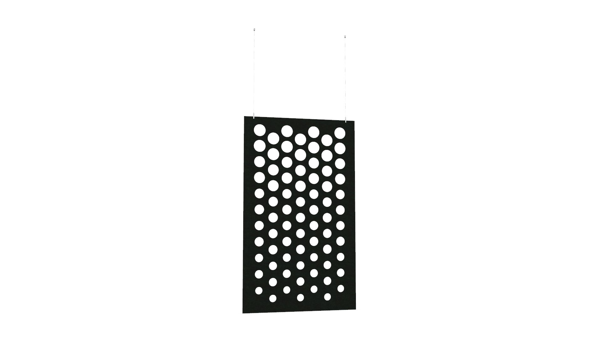 Cloison de séparation suspendue L1200 - Motif Dot SANS ATTACHES - ACOUSTIK PET (50% de Matière Recyclée) – Image 23